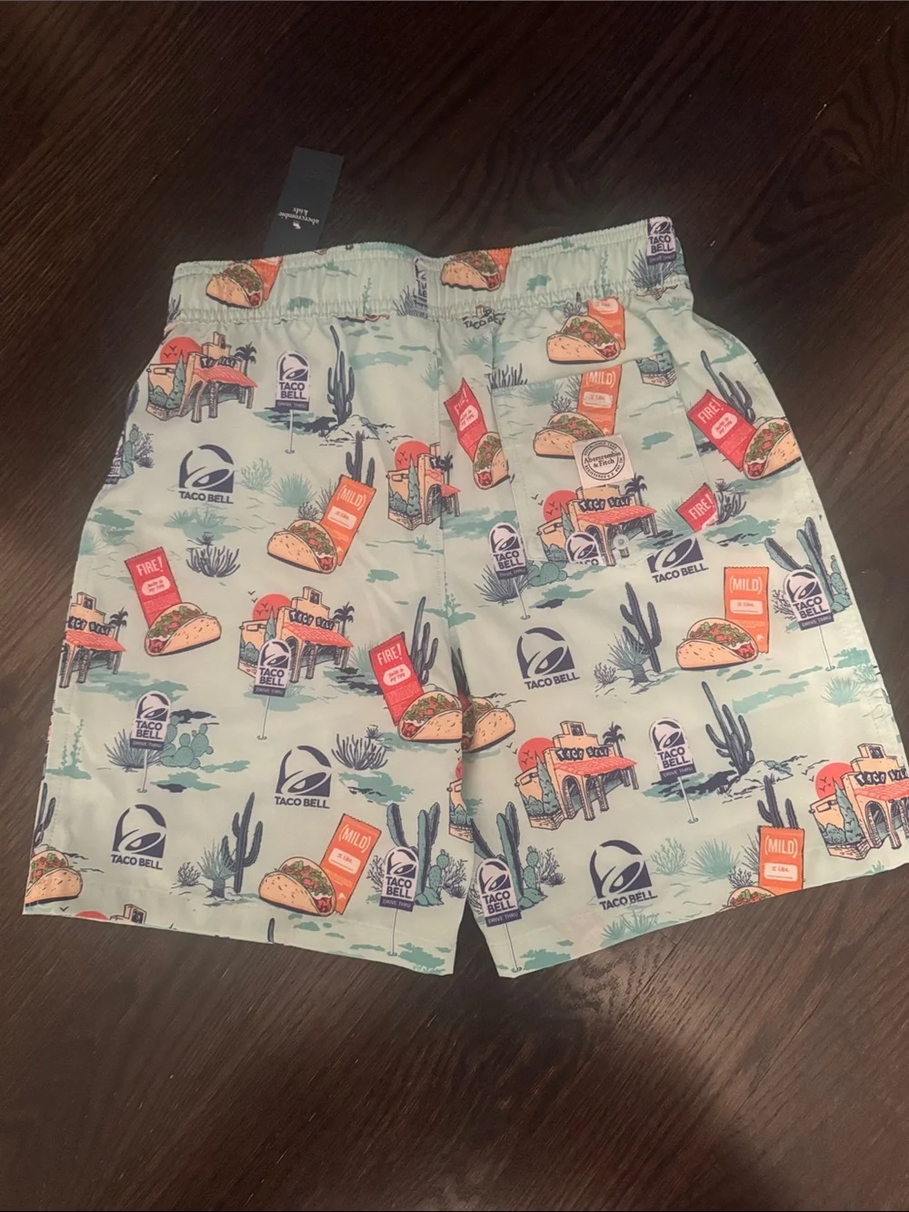 Boys�� Swim Trunks in Light Aqua with
